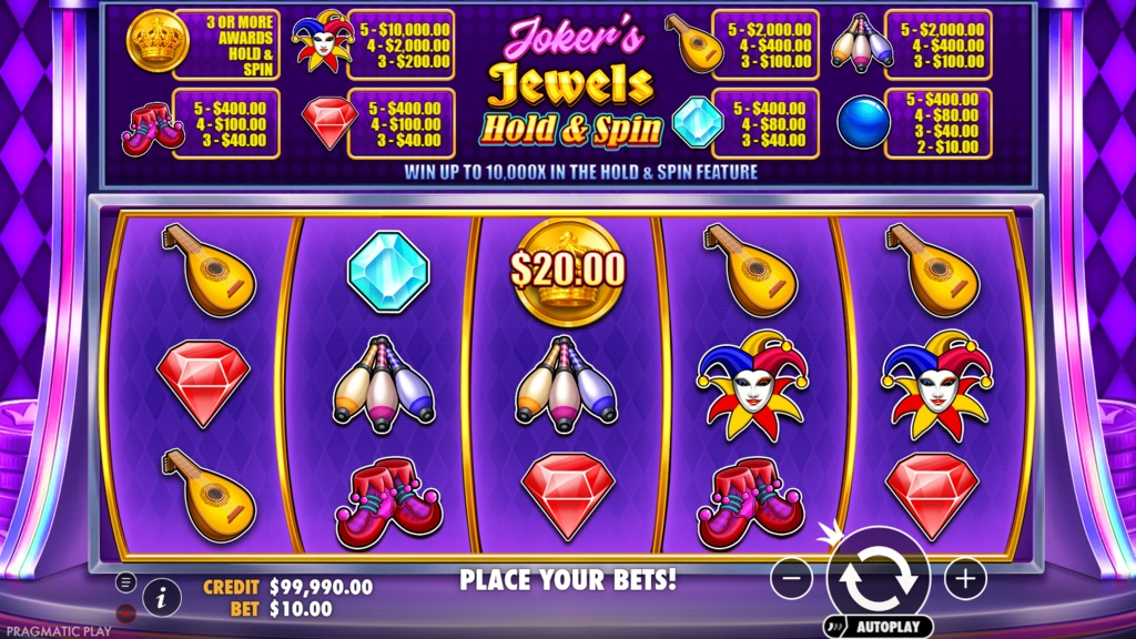 Jokers Jewels Hold & Spin Base Game Jokers Jewels Hold & Spin Base Game